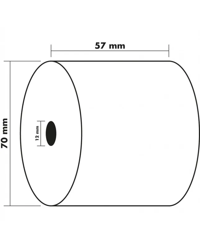 Achetez Aujourd’hui Exacompta, Bobines de papier, Caisse et calculatrice, 57 x 70 x 12 mm, 44 m, 5770120V