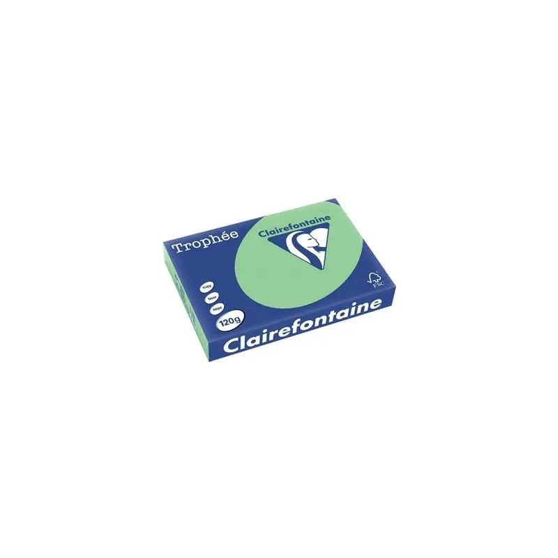 Produit De Marque Clairefontaine, Papier universel, Trophée, A4, 120g, vert nature, 1228C