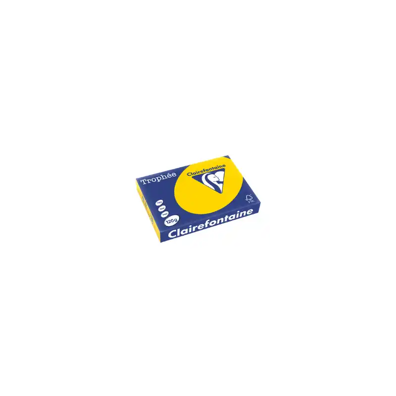 Produit De Marque Clairefontaine, Papier universel, Trophée, A4, 120g, bouton d&rsquo;or, 1206C