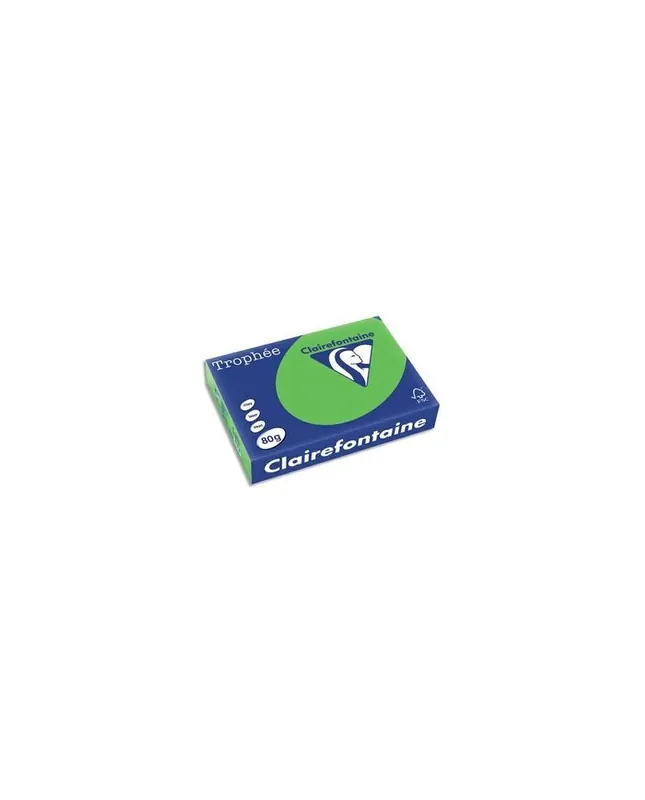 Promotion Clairefontaine, Papier A4, 80g, TROPHEE, Vert menthe, Ramette de 500 feuilles, 1875C