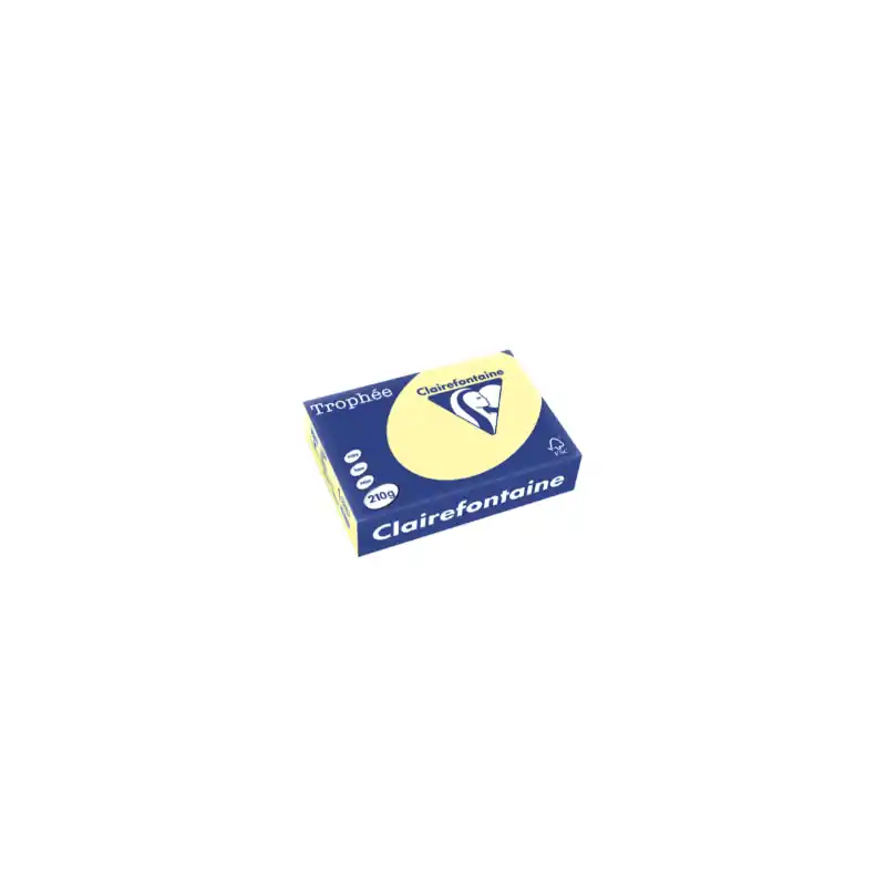 Remise Clairefontaine, Papier universel, Trophée, A4, canari, 210g, 2220C