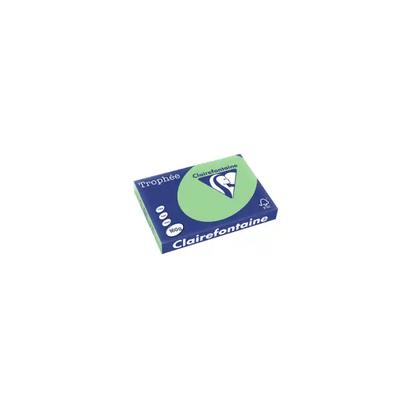 Clairefontaine, Papier Trophée, A3, 160G, Vert nature, 1119C Nouveauté