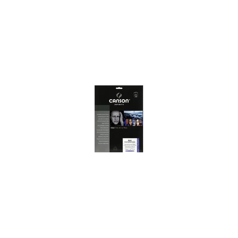 CANSON INFINITY, Papier photo, Rag Photographique, 210g, A3, C206211028 Réduction