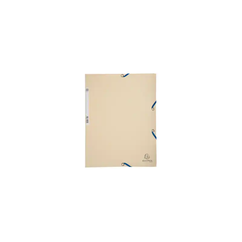 Exacompta, Chemise à élastiques, A4, Carton, Ivoire, 3 rabats, 55532E Petit Prix