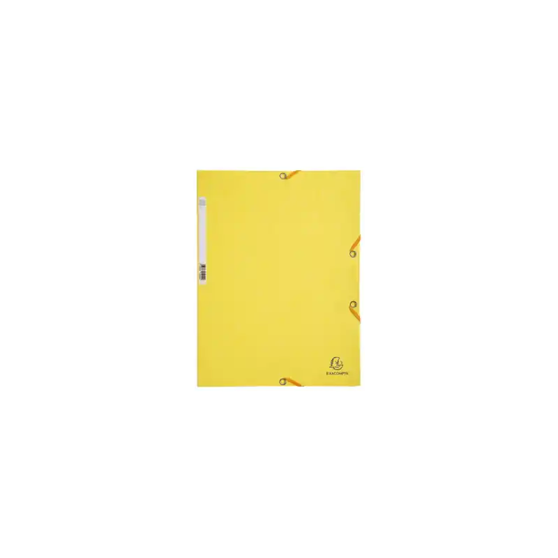 Exacompta, Chemise à élastiques, A4, Carton, Jaune citron, 3 rabats, 55529E Remise