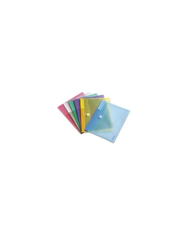 Tarifold, Pochettes enveloppes, Perforées, Bouton pression, Sachet de 12, 510229 Acheter En Ligne