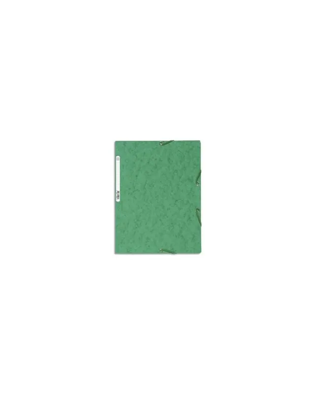 Exacompta, Chemise à élastiques, 3 rabats, Carte, Vert, 55503E Jusqu’à Épuisement Des Stocks