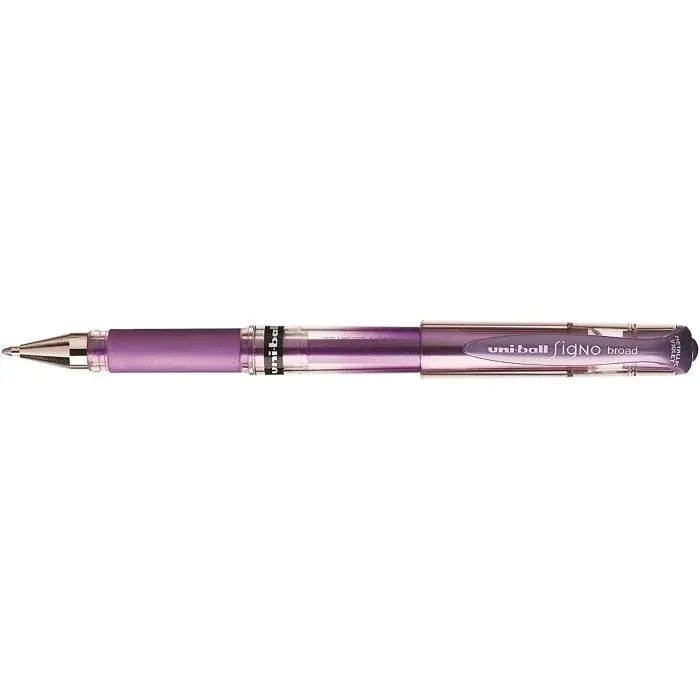 Achetez Aujourd’hui Stylo roller à encre gel – Violet métallique UNI-BALL SIGNO Broad UM-153