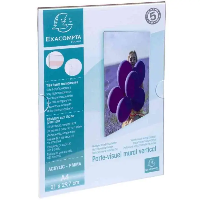 Pochette d&rsquo;affichage – A4 – Cristal EXACOMPTA Office Remise