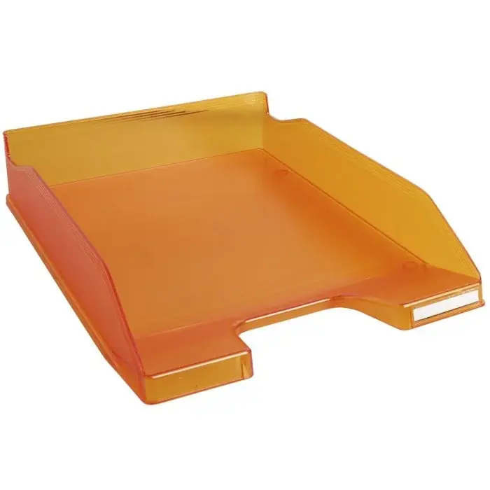 Certifié Corbeille à Courrier Combo - Tangerine translucide EXACOMPTA