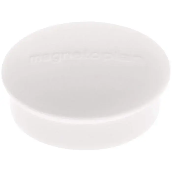 Prix Bas Lot de 10 Aimants ronds - 20 mm - Blanc MAGNETOPLAN