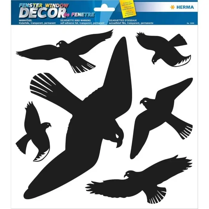 Oiseaux pour vitres - Noir HERMA Soldes
