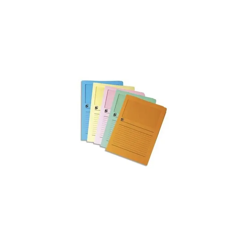 Jusqu’à Épuisement Des Stocks 5 ETOILES Paquet de 20 pochettes coins en carte 120g avec fenêtre. Dim: 22x31cm. Coloris assortis