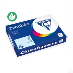 Clairefontaine Papier A3 couleur Trophée – 80g – Ramette de 500 feuilles – Bleu Solde