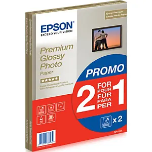 Soldes Epson Premium Glossy Photo Paper – A4 – 2x 15 Feuilles, Brillant premium, 255 g/m², A4, 30 feuilles, – SureColor SC-T7200D-PS – SureColor SC-T7200D –