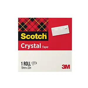 Scotch Crystal Ruban adhésif transparent largeur 19 mm x longueur 33 m Nouveauté