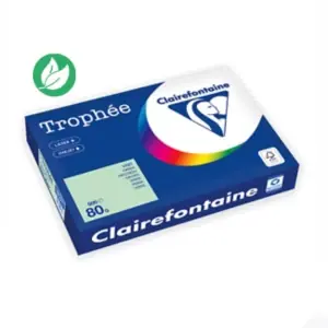 Clairefontaine Papier A3 couleur Trophée – 80g – Ramette de 500 feuilles – Vert Seulement Aujourd’hui
