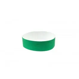 Bracelets 19mm papier indéchirable tyvek vert lot de 100 Nouvelle Collection