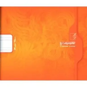 Piqûre maternelle, format à l'italienne 17 x 14,7 cm, 24 pages (12 feuilles), Double Ligne 5 mm interligne e Dernier Modèle