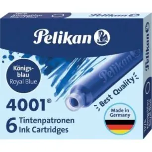 Etui de 6 cartouches d'encre bleue roi 100401545 PELIKAN Dernière Chance