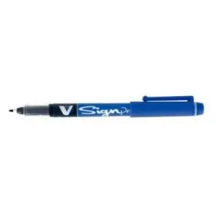 Vente Directe Boîte de 12 feutres Vsign Pen bleus 132010.1 PILOT